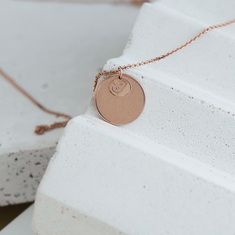 Silberner Anhänger Billardkugel mit Gravur Ihrer Wahl Billard 122850