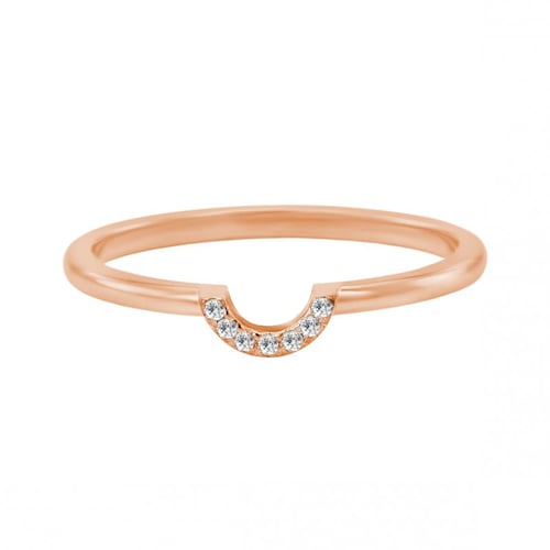 Ringset aus 585 Gold mit zertifiziertem Tropfendiamant Ralyas