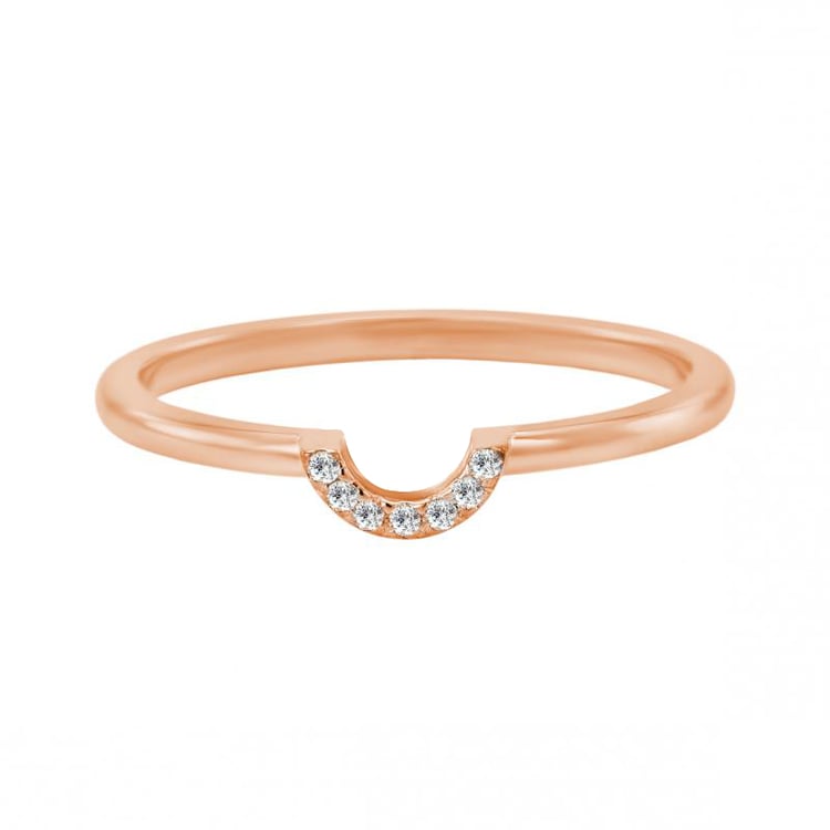 Ringset aus 585 Gold mit zertifiziertem Tropfendiamant Ralyas 22479