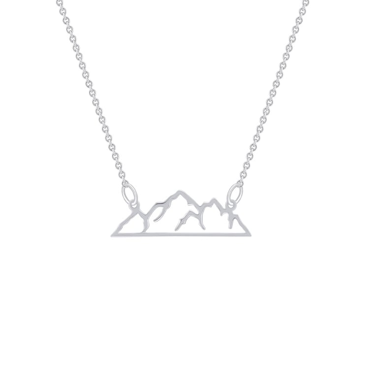 Silberner Anhänger in Form von Bergen Wills