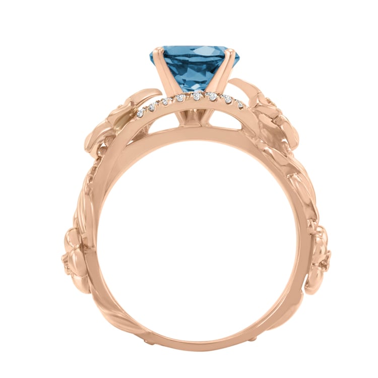 Goldring mit London Topas und Diamanten Garua 28176