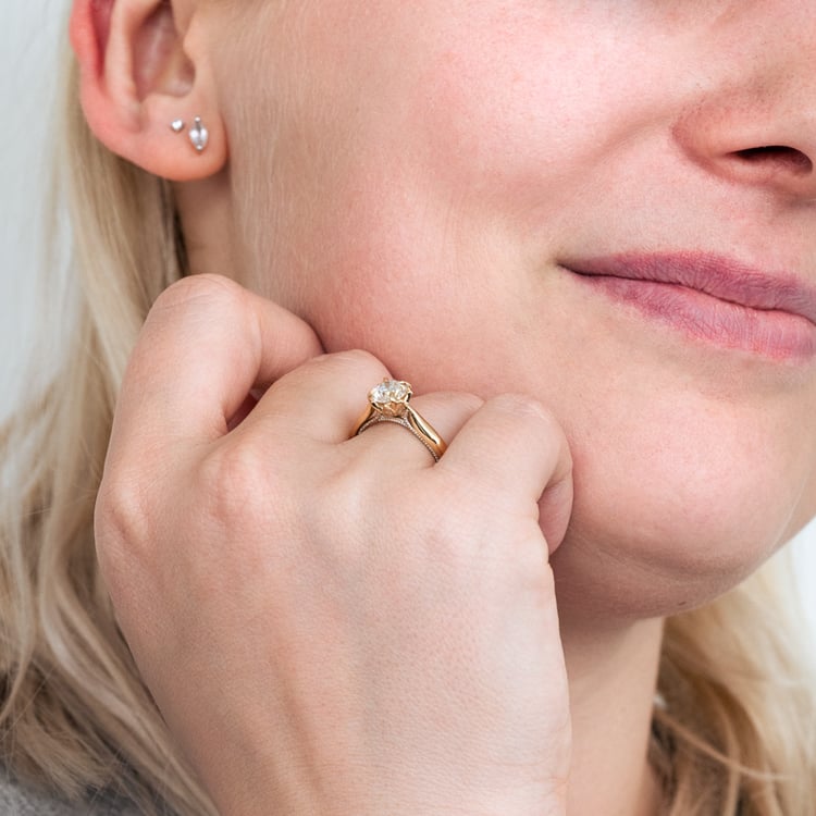 Verlobungsring mit seitlichen Diamanten Libby 124763