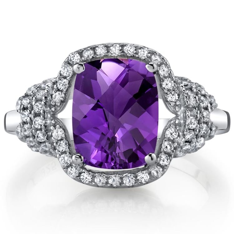 Amethystring mit Zirkonia 36068