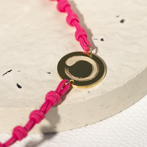 String Armband mit Yoga Symbol Enso