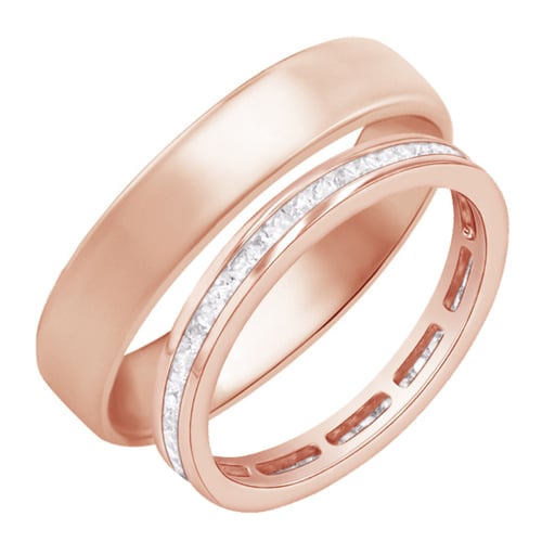 Eternity-Ring mit Lab Grown Diamanten und Ring im Komfort-Stil Mirica