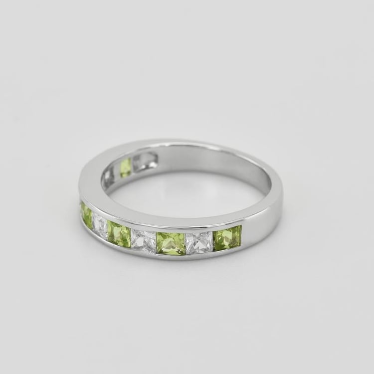 Olivine und Zirkonia im SIlberring Vuolo 39580