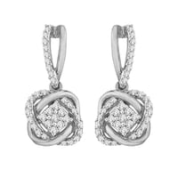 Geflochtene Ohrringe mit Lab Grown Diamanten Eamon