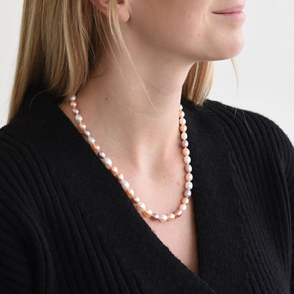 Halskette mit farbigen Perlen Alma