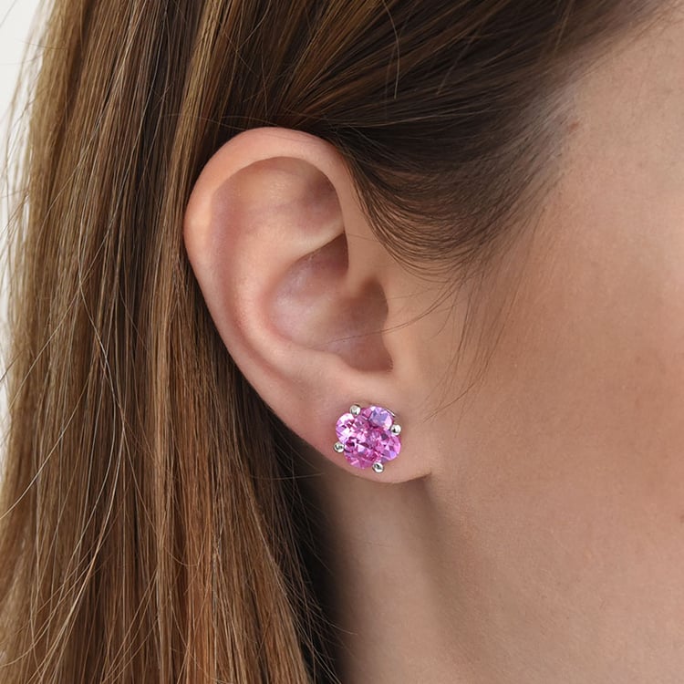 Silberne Schmuckkollektion mit rosa Saphiren Daphne 82357