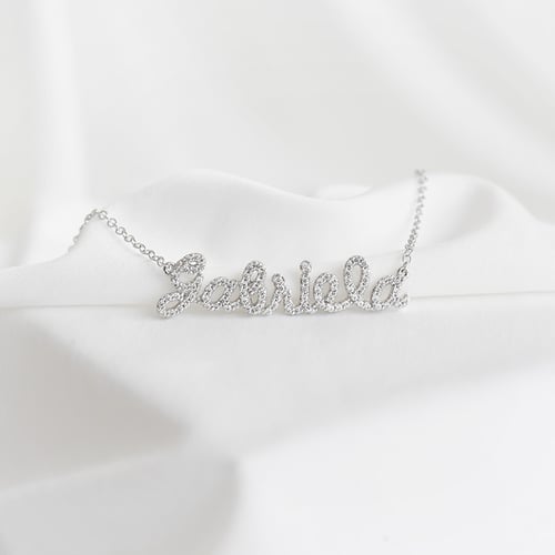 Diamantkette mit Namen Luce