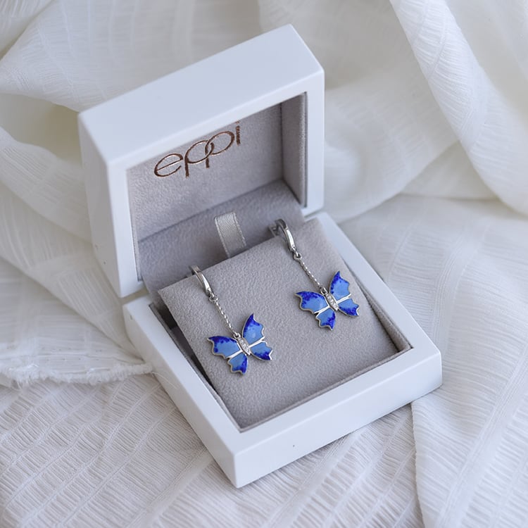 Silberne Ohrringe 64002