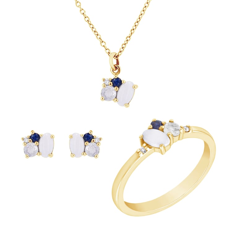 Goldene Schmuckkollektion Jeanne 78351