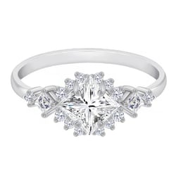 Verlobungsring mit 0.60ct IGI zertifiziertem Lab Grown Diamant im Princess Schliff Medrie