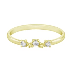 Goldener Verlobungsring mit Diamanten Blanka