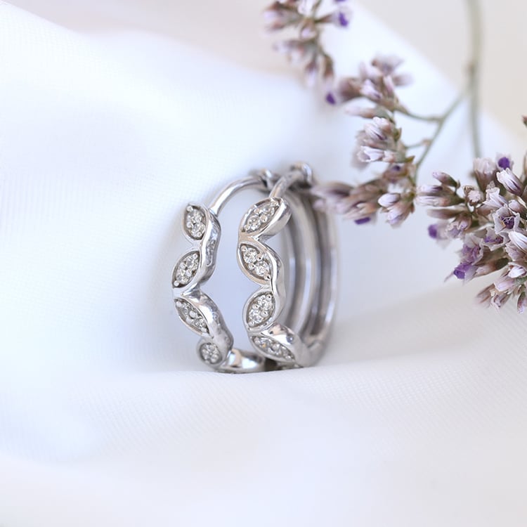 Creolen mit Diamanten Malus 80718