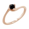 Verlobungsring mit schwarzem Diamant Nami