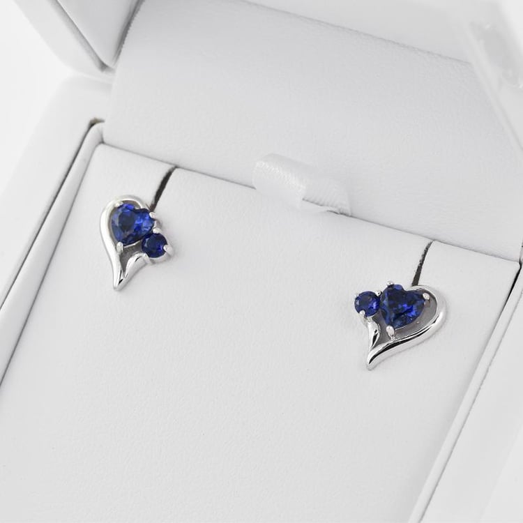 Ohrringe mit Saphiren 27989