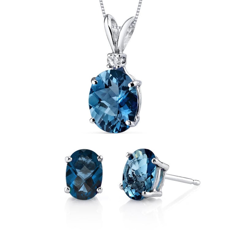 Schmuckkollektion aus Gold mit Topasen Phoebe