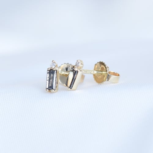 Ohrringe mit Baguette und Round Diamanten Xene