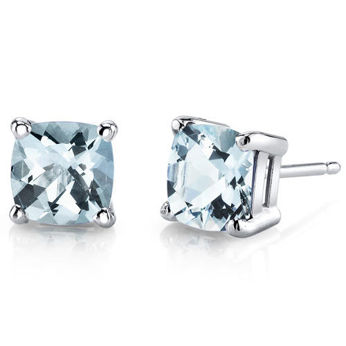 Goldene Ohrringe mit Aquamarinen Chavonah 18069