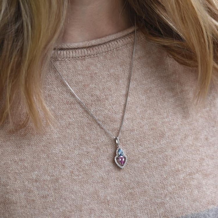 Anhänger aus Silber mit Topas 50649