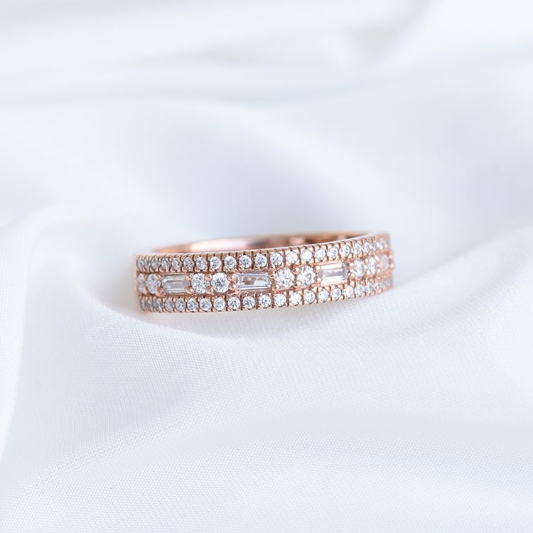 Luxuriöser Half-Eternity-Ring mit Diamanten Irenaeus 85322