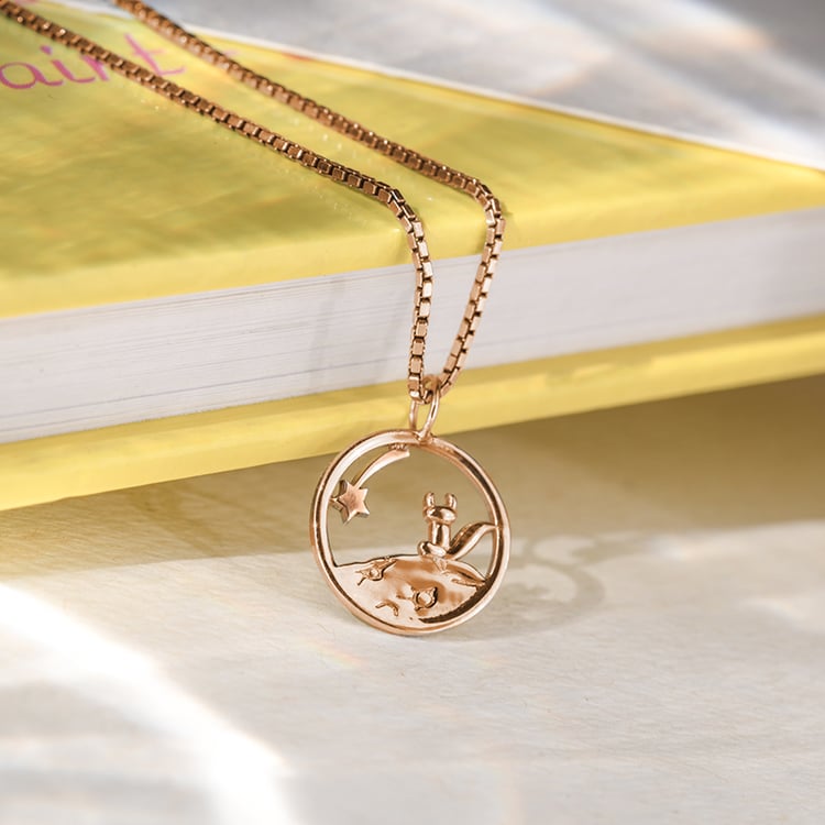 Silberner Geschnitzter Anhänger mit Fuchs Kleiner Prinz 141919