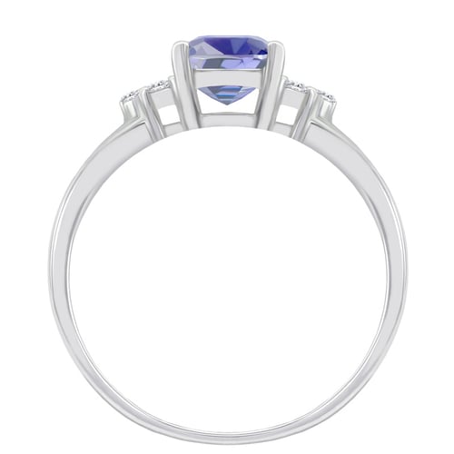 Goldener Ring mit Tansanit und Diamanten Essa