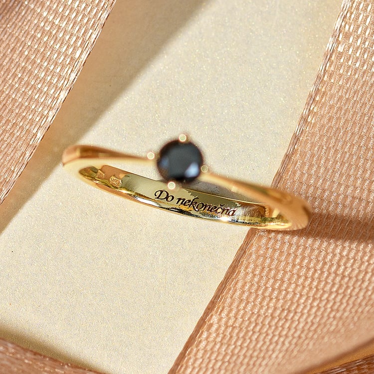 Verlobungsring mit schwarzem Diamanten Sevati 133760