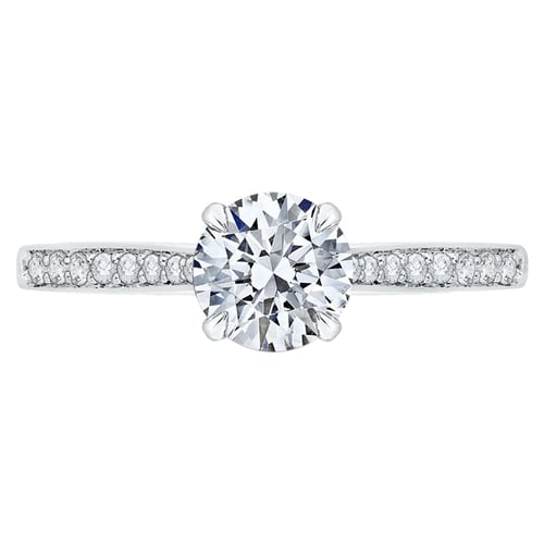 Verlobungsring mit Moissanit und Lab Grown Diamanten Ulani