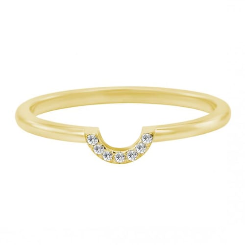 Goldener Diamantring Zarra