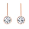 Ohrhänger in Gold mit Moissanit Vega