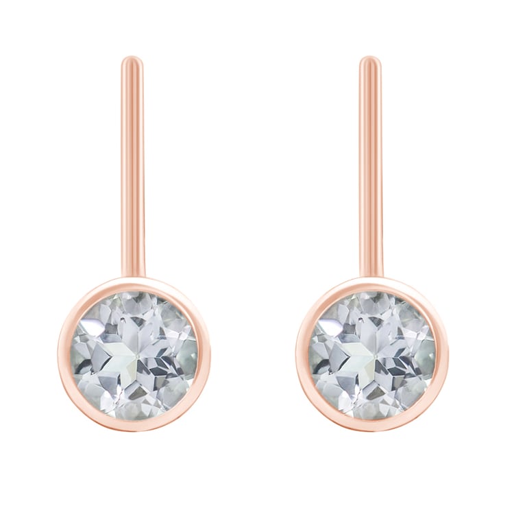 Ohrhänger in Gold mit Moissanit Vega