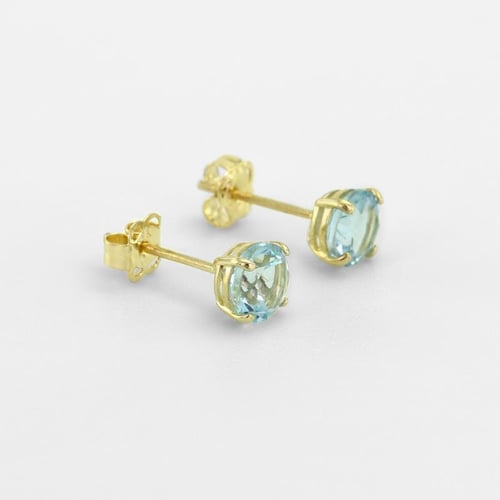 Goldene Ohrstecker mit Topasen Alicia