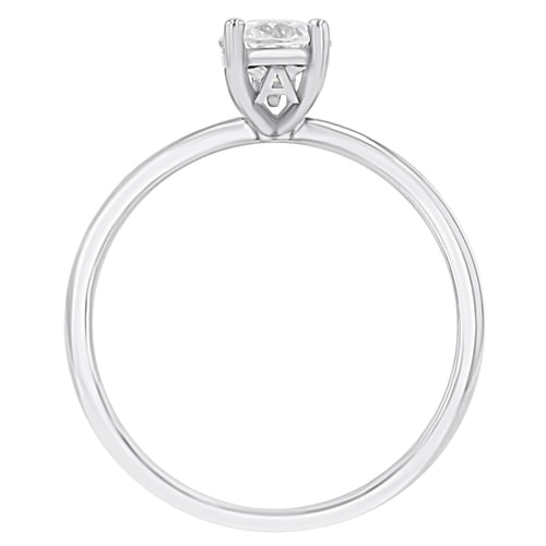 Verlobungsring mit Buchstabenund Lab Grown Diamanten Frost