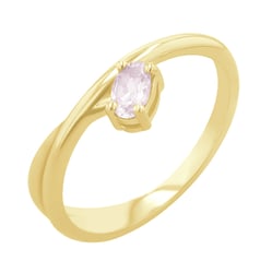 Ring mit ovalem Rosenquarz Emeli