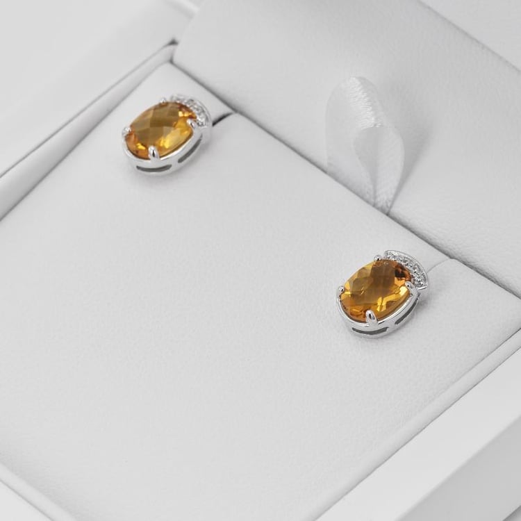 Ohrringe mit Citrinen 36790