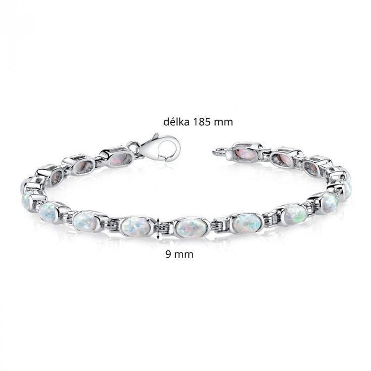 Silberarmband mit Opal 4.75ct Leroy 6305
