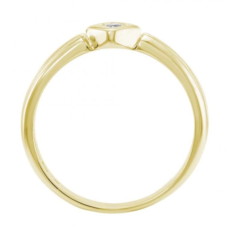 Ring mit Diamanten aus Gold 4584