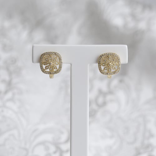 Ohrringe mit Diamantblumen Retta