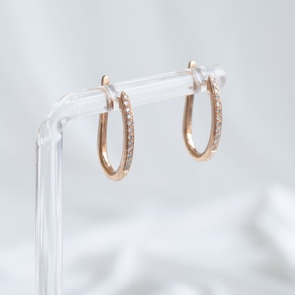 Elegante Ohrringe mit Diamanten Ayaz