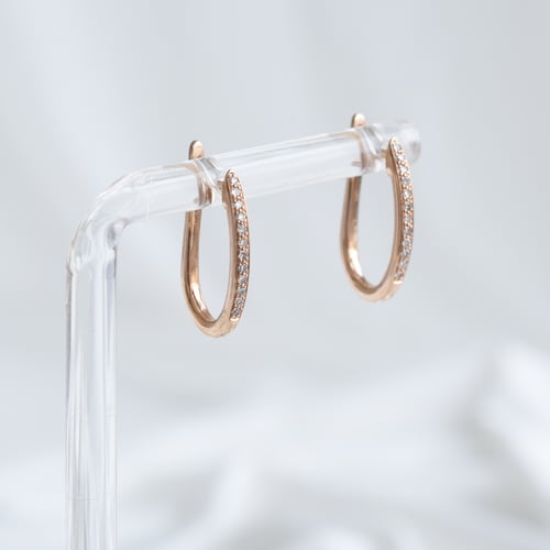 Elegante Ohrringe mit Diamanten Ayaz