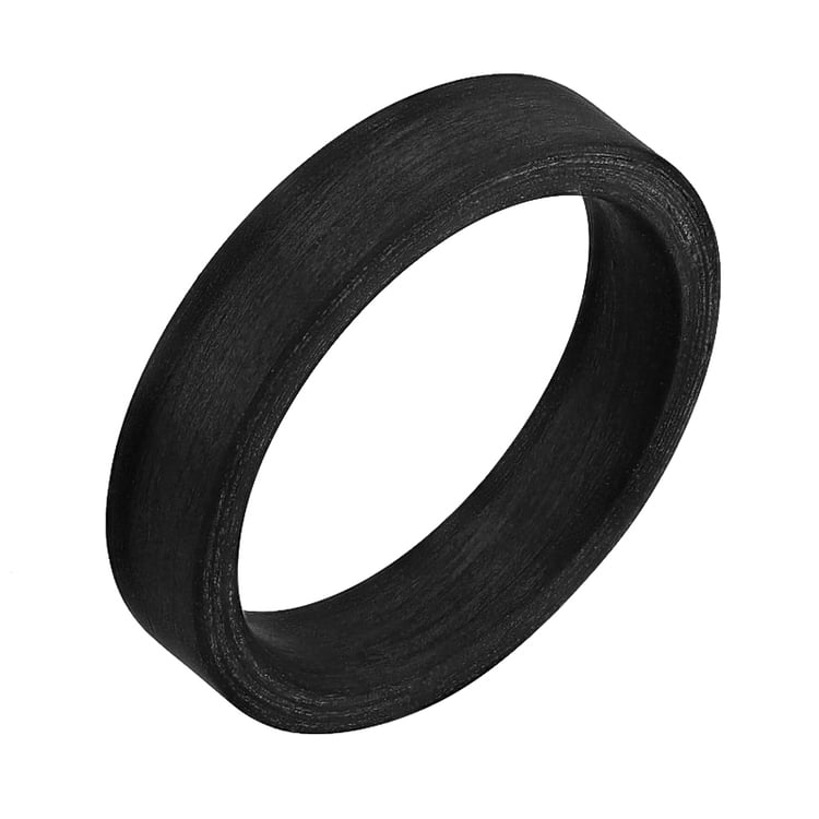 Flacher Ring aus Carbon Sammu