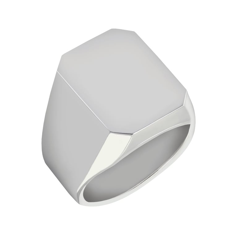 Goldener Herrenring mit Gravur 39240