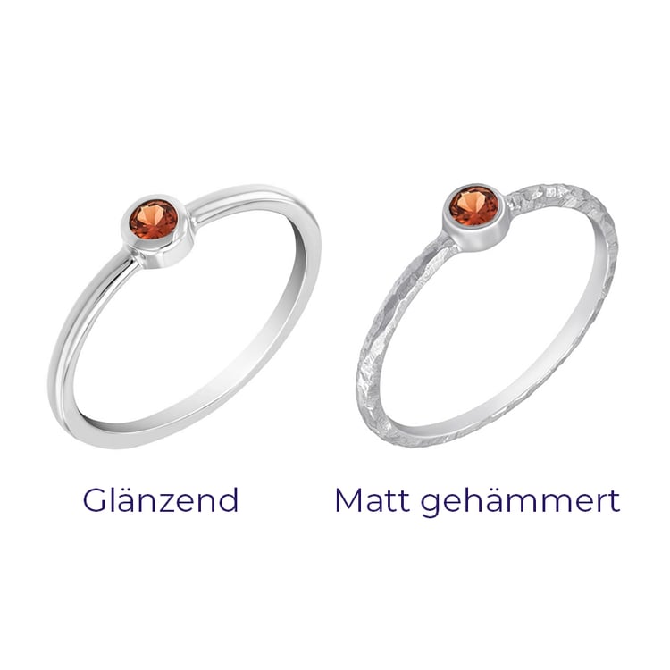 Minimalistischer Goldring mit Padparadscha-Saphir Emilien 70869