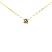 Minimalistische Kette mit einem Salt and Pepper Diamanten Ameera