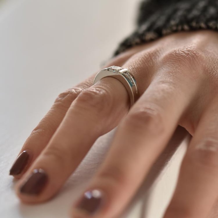 Goldener Diamantring 28954