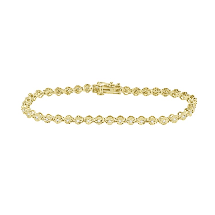 Tennis Armband mit glänzenden Lab Grown Diamanten Jago 107341