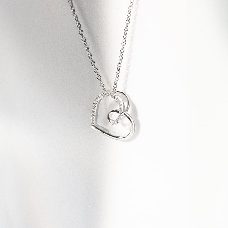 Kette mit romantischem Anhänger mit Diamanten Mariano 142619