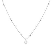 Dezente Kette mit weißer Perle Marta